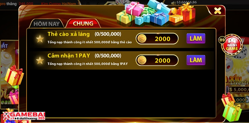 Các sự kiện khuyến mãi tại cổng game bài Go88 có giá trị cao