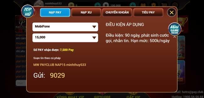 game bài đổi thưởng nạp bằng sms