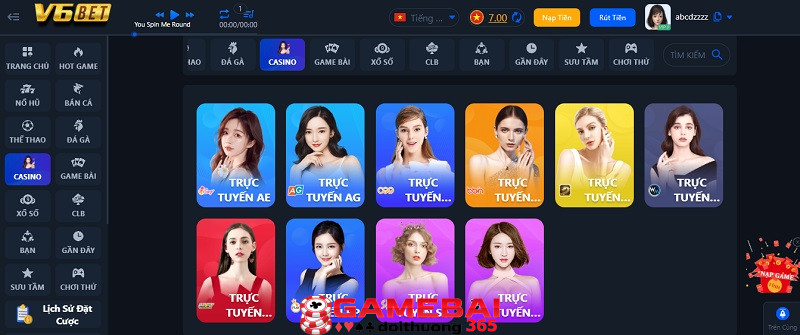 Đắm chìm vào những ván cược mang đậm chất casino tại V6bet